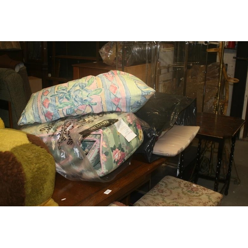 397 - CUSHIONS, SEAT PADS ETC..