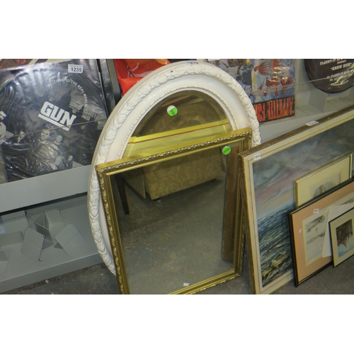 1219 - 2 FRAMED MIRRORS