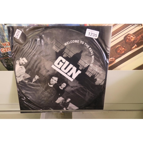 1235 - GUN - WELCOME TO THE REAL WORLD- PICTURE DISK RECORD