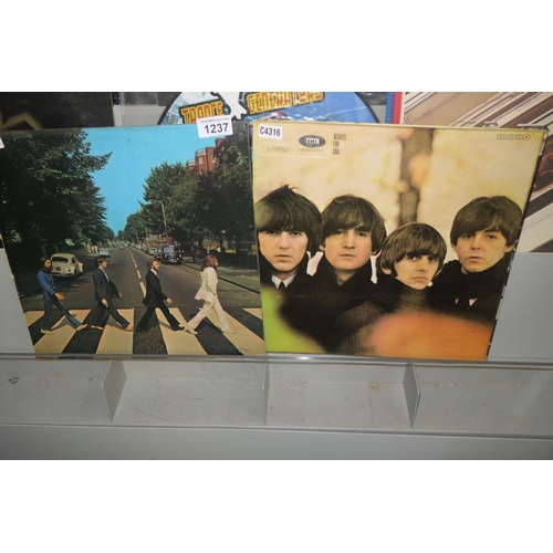 1237 - 2X BEATLES RECORDS - ABBEY ROAD & BEATLES FOR SALE