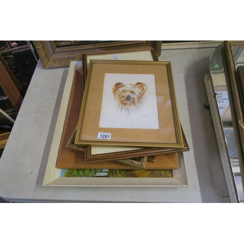 1287 - VARIOUS FRAMED PICTURES