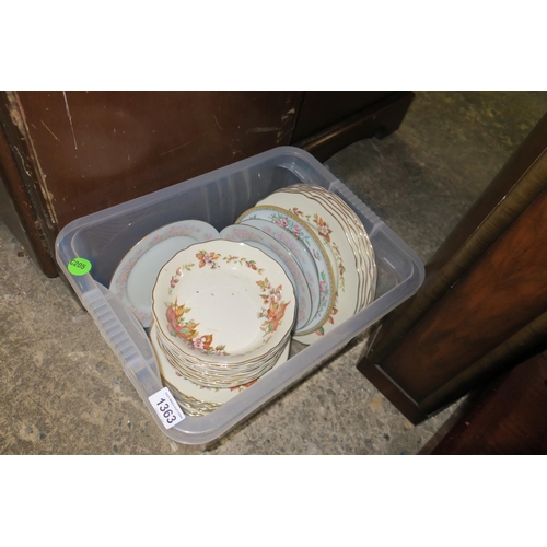 1363 - BOX OF TABLEWARE