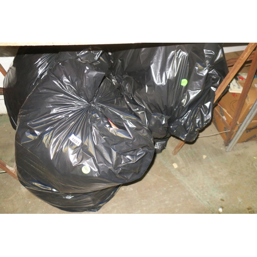 1691 - 2 BAGS OF TEXTILES/CLOTHING