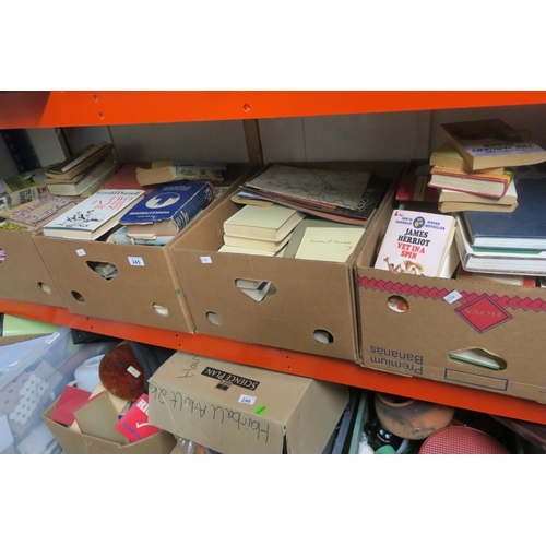 245 - 4 BOXES OF BOOKS