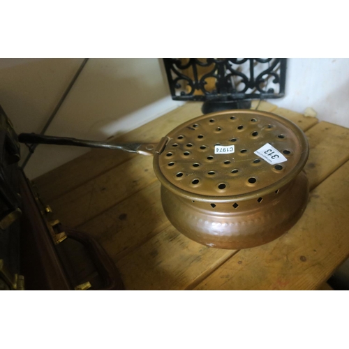 313 - VINTAGE COPPER PAN