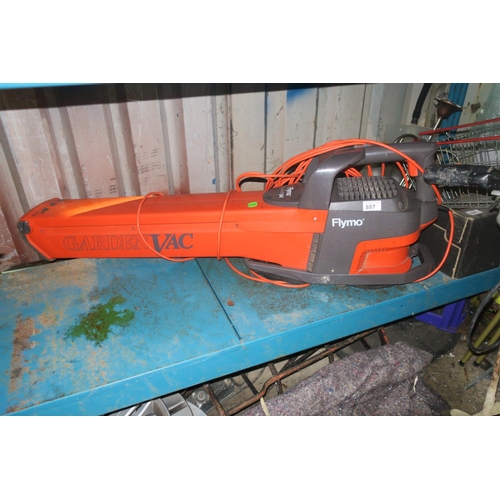 887 - FLYMO GAURDIAN VAC ELECTRIC LEAF BLOWER/ VACUUM