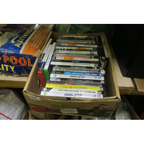 117 - BOX OF PC GAMES