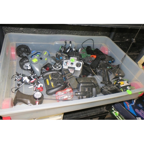 82 - BOX OF RC CONTROLLERS