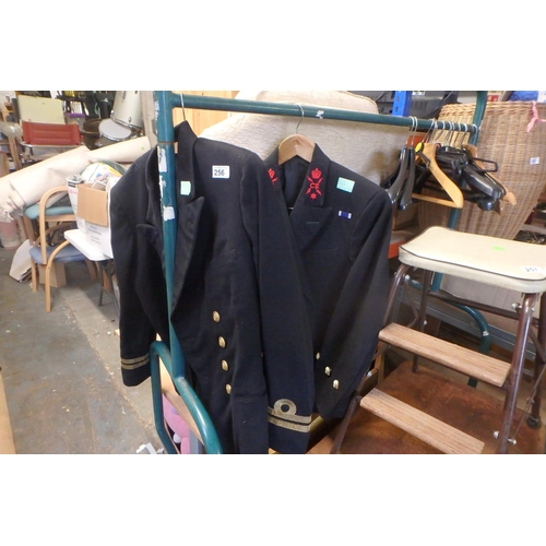 256 - CE NAVY JACKET AND ONE OTHER