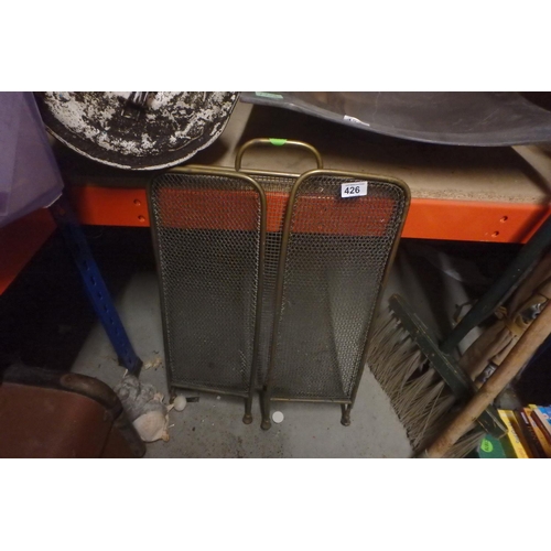 426 - VINTAGE FIRE SCREEN