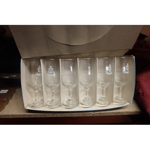 437 - DOMECQ SHERRY GLASSES