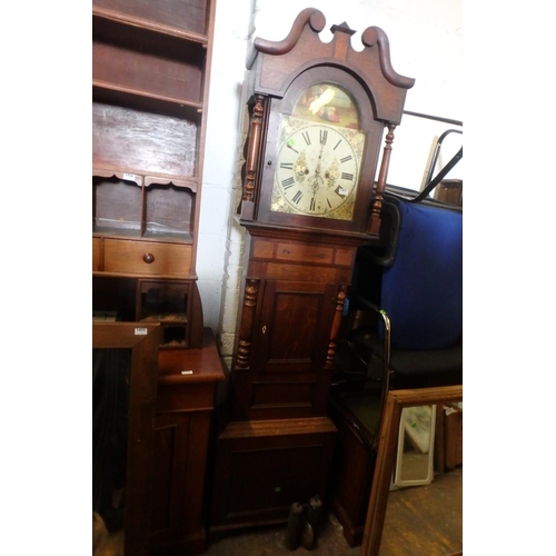 1451 - LARGE LONG CASE CLOCK