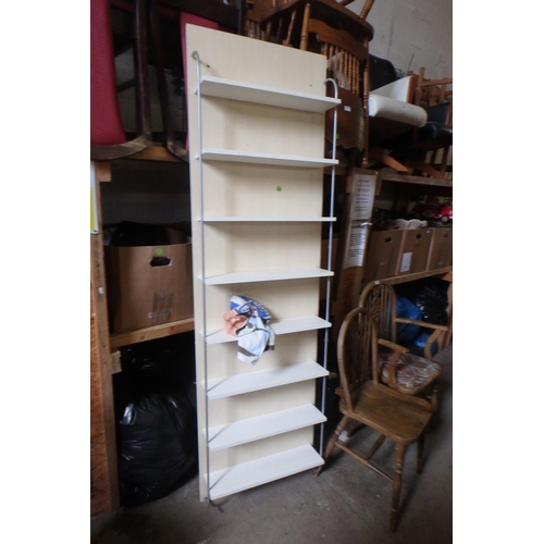 1484 - WALL MOUNTED BOOK SHELF UNIT