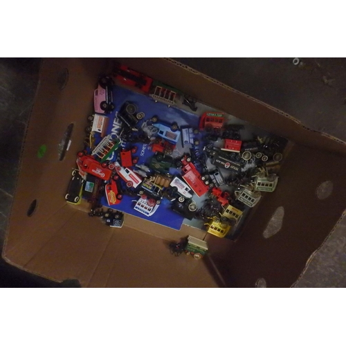 1600 - BOX OF COLLECTABLE TOY VEHICLES