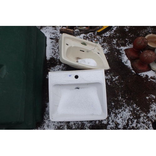 801 - 2 SINKS/WASH BASINS