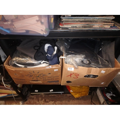 113 - 2 BOXES OF CLOTHING