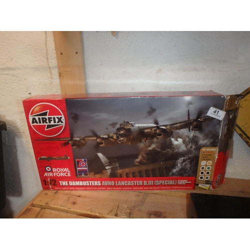 41 - AIRFIX RAF DAMBUSTERS LANCASTER BOMBER