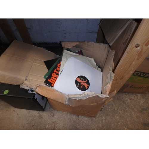 56 - BOX OF VINYL RECORDS