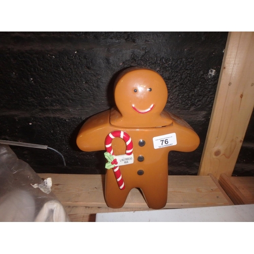 76 - GINGERBREAD MAN BISCUIT JAR