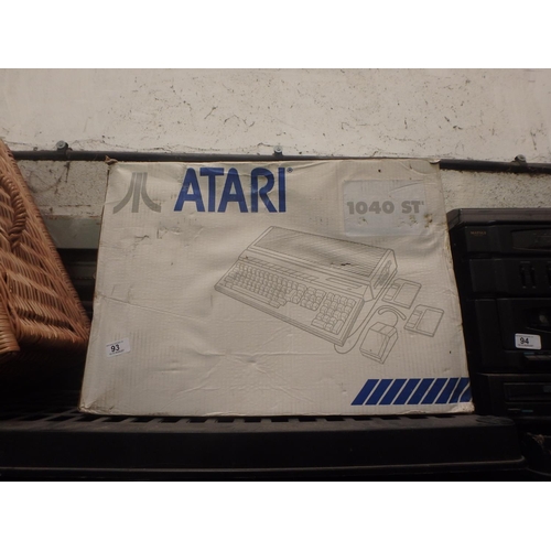 93 - BOXED ATARI 1040 ST COMPUTER