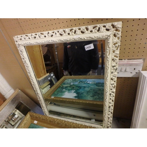 1425 - ROCOCO STYLE BEVELLED EDGE MIRROR