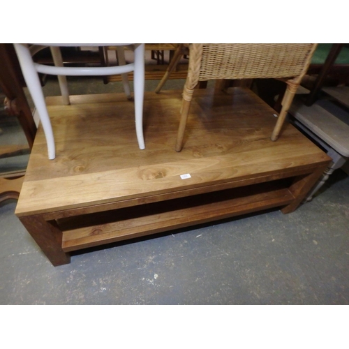 1858 - LOW OAK COFFEE TABLE