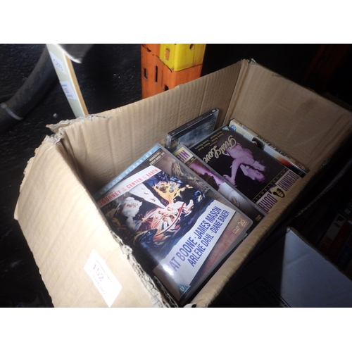 152 - BOX OF DVDS