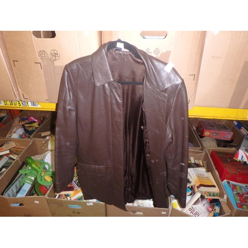 217 - LEATHER JACKET LONG