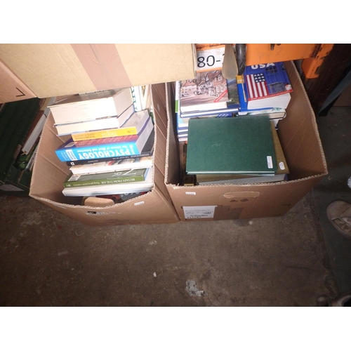 257 - 2 BOXES OF BOOKS