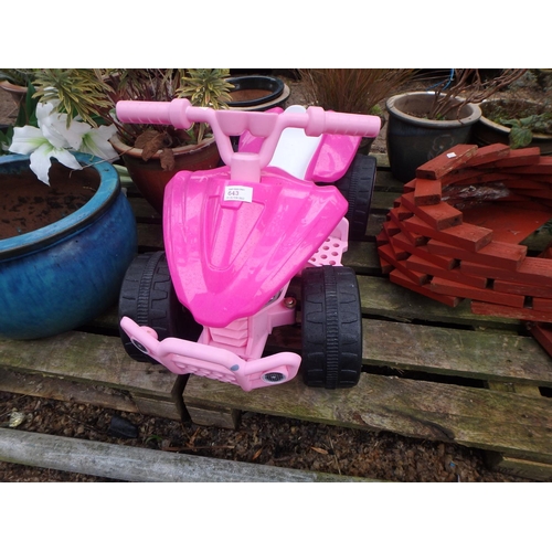 643 - PINK QUAD BIKE