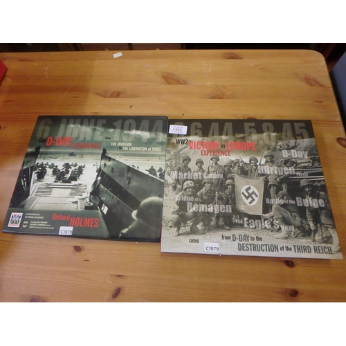 1352 - TWO BOOK AND DVD BOX SETS - D-DAY AND VICTORY IN EUROPE