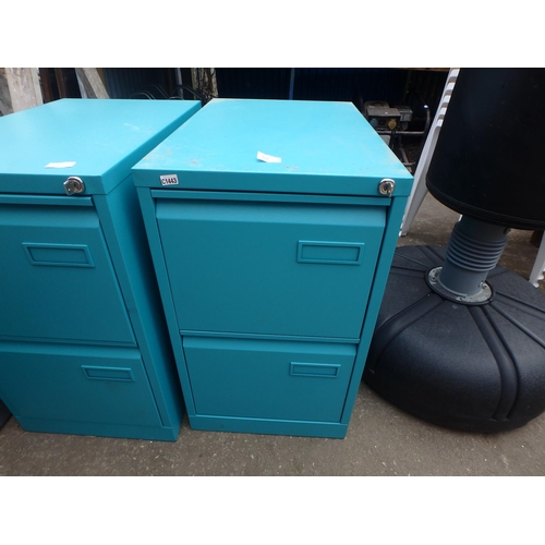 52 - 2 DRAWER METAL UNIT