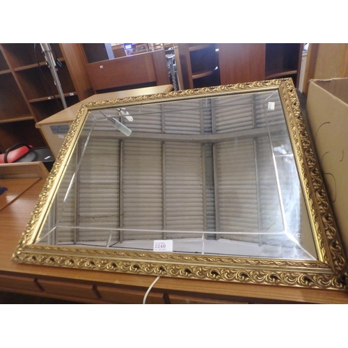 2240 - GOLD GILT FRAMED MIRROR