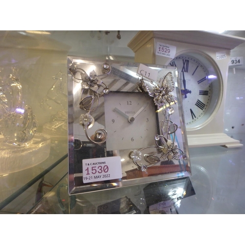 1530 - BUTTERFLY MIRROR CLOCK