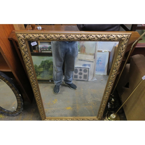 2177 - LARGE GOLD FRAMED MIRROR