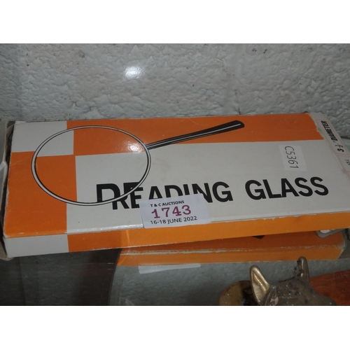 1743 - BOXED READING GLASS