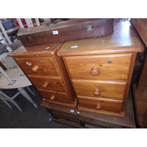 974 - TWO BEDSIDE DRAWER UNITS