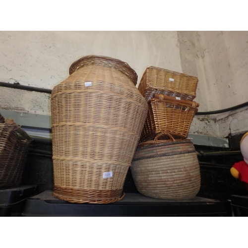 1863 - BUNDLE OF WICKER BASKETS