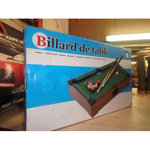 1889 - BOXED BILLARD TABLE