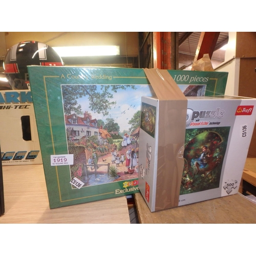 1919 - SEALED 1000 PIECE PUZZLE AND 3D PUZZLE