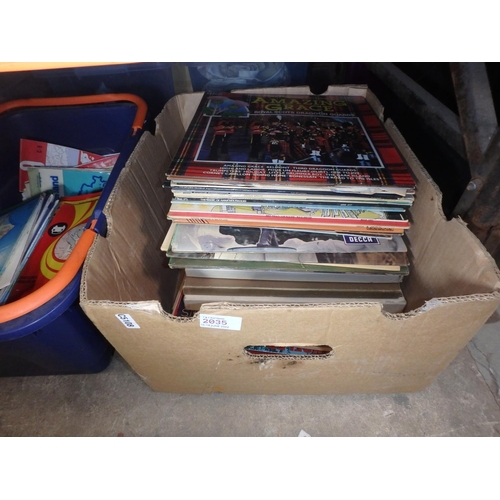 2035 - BOX OF LPS RECORDS