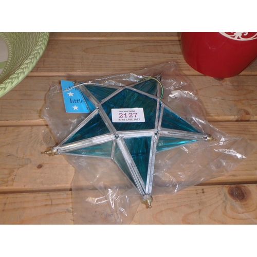 2127 - STAR HSNGING TEA LIGHT HOLDER