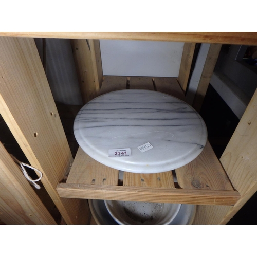 2141 - MARBLE LAZY SUSAN