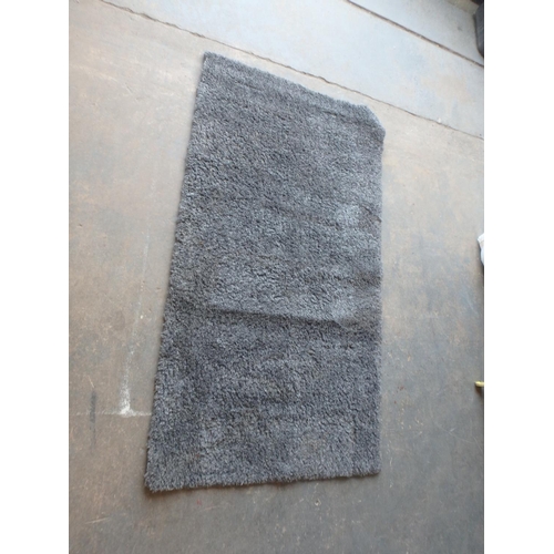 2370 - CHARCOAL GREY SHAGPILE RUG