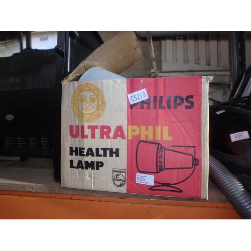 635 - PHILIPS HEAT LAMP BOXED