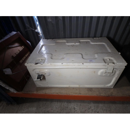 503 - LARGE METAL TRUNK