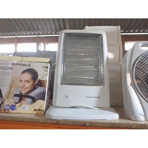 605 - HALOGEN HEATER HOLMES FAN/HEATER