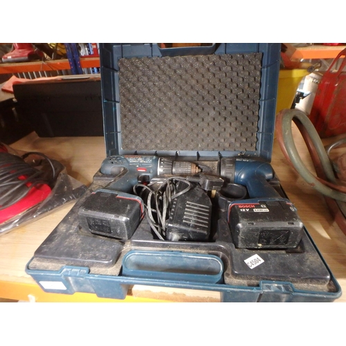 610 - BOSCH DRILL SET WITHCHARGER AND BATTERYS