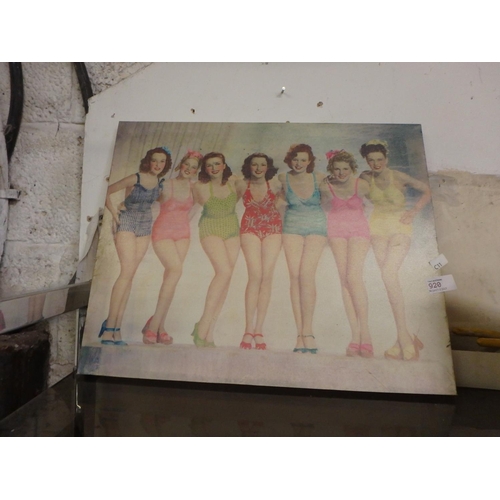 920 - CANVAS PRINT - VINTAGE SWIMSUIT MODELS