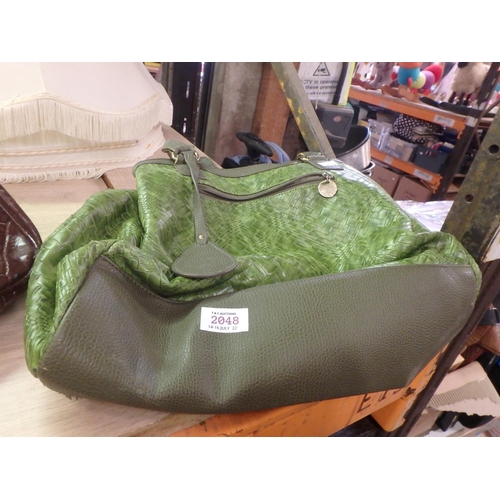 2048 - BULAGGI GREEN LARGE HANDBAG